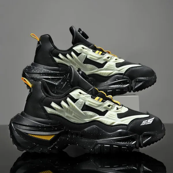 Sports Rotary Button Armor Sneakers